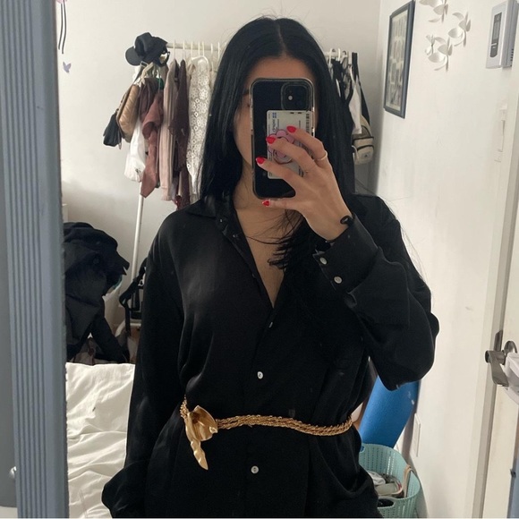 ZARA Metallic Belt - Picture 1 of 4